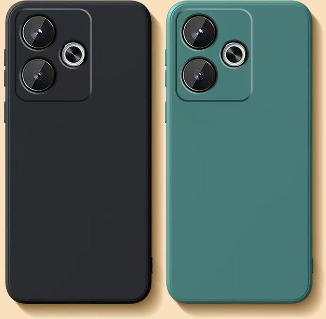 Stoßfeste Silikon TPU Schutzhülle für Xiaomi Redmi Note 10 11 12 13 14 Pro 5G in Schwarz und Grün - Bild 1