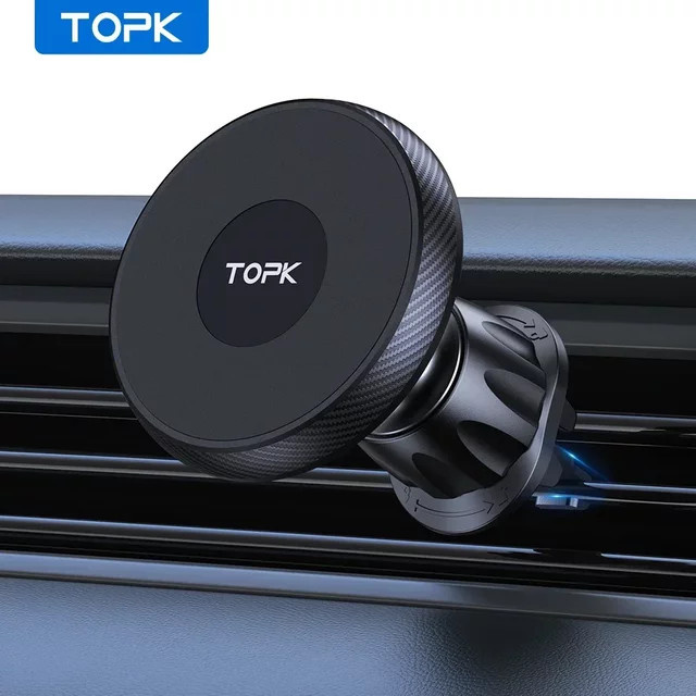 TOPK Magnetischer Handyhalter für das Auto, MagSafe-kompatible Auto-Handyhalterung in Schwarz für die Lüftungsschlitze - Bild 1