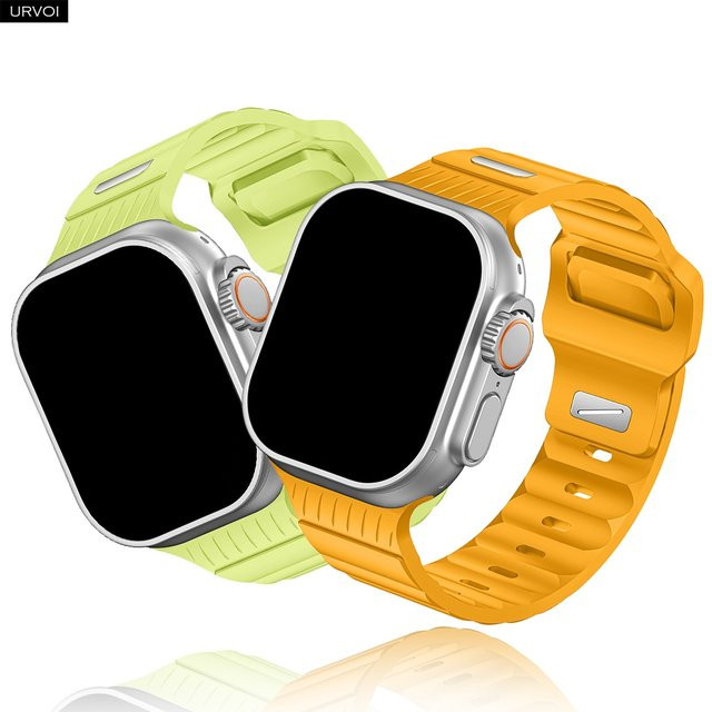 URVOI Uhrenarmband Silikon, leuchtend, 46 mm, 49 mm, Unisex - Bild 1