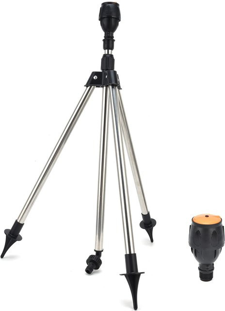 TOMTOP JMS Automatischer rotierender Sprinkler mit Stativ für 360-Grad-Bewässerung in Grau - Bild 1