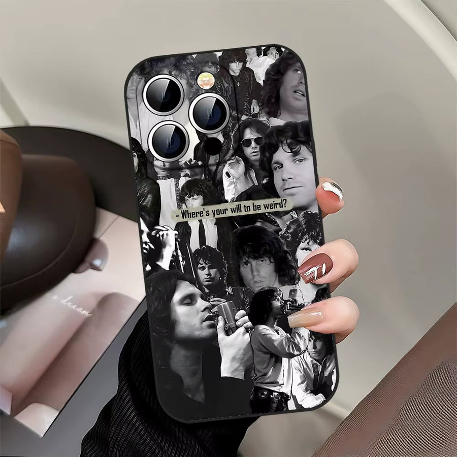 D-Doors J-Jim M-Morrison Handyhülle Schwarz für iPhone 17, 16, 15, 14, 13, 11 Pro Max, Plus, X, Xr, Xs Max und 13 Mini - Bild 5