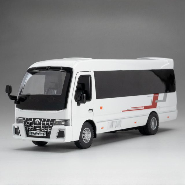 Linyi toy car Coaster Bus, Modellauto, Maßstab 1:32, Metall, mit Licht und Ton, ab 4 Jahren - Bild 1