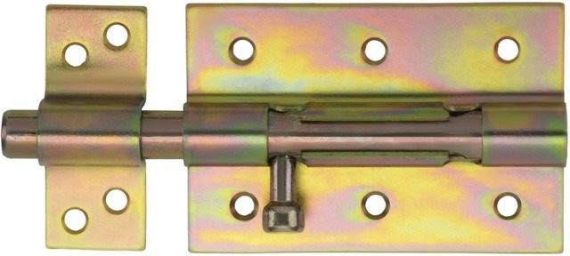 SOTECH Gartentorverriegelung aus verzinktem Stahl in Gelb, Länge: 147 mm - Bild 1