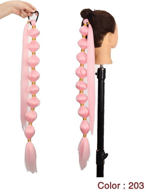 MISSQUEEN Pferdeschwanzverlängerung, 75 cm, Dunkelrot, Damen - Bild 1