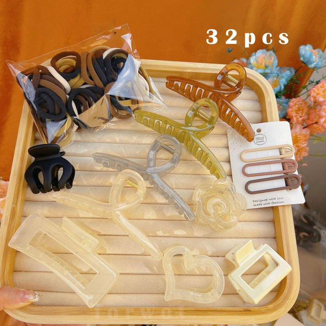 YULIN Haarschmuck-Set, 61-teilig, Damen, black - Bild 1