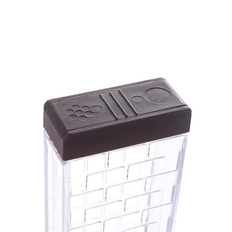 Transparentes Gewürzglas-Set aus Glas mit bunten Schraubdeckeln für Salz und Pfeffer, H: 16,5 cm, B: 10,5 cm, T: 6,0 cm - Bild 3