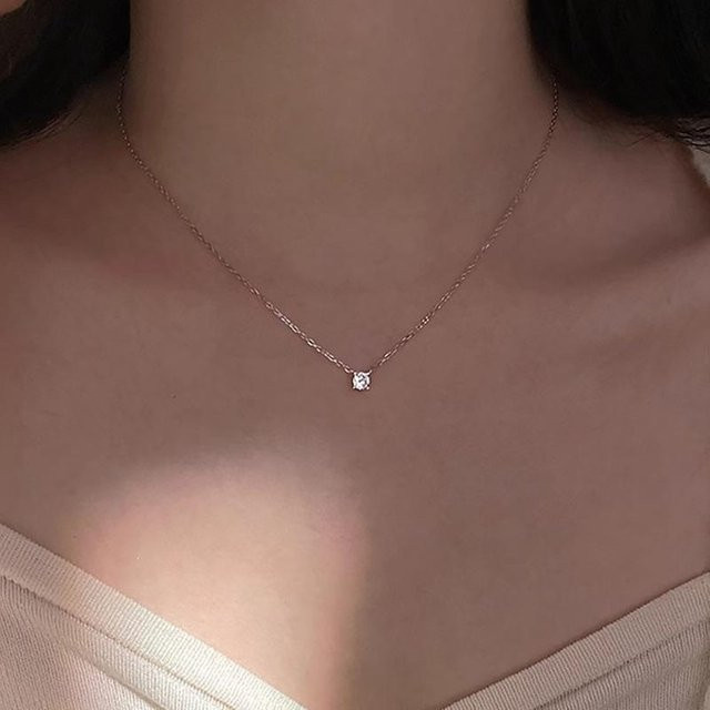 Lucky Star Jewelry Halskette Edelstahl, Roségold, Zirkonia, Damen - Bild 1