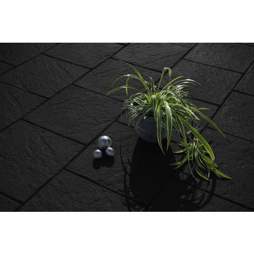 DIEPHAUS Terrassenplatte GRANDIA aus Beton in Schwarz-Basalt, B/T/H: 40 x 40 x 4 cm - Bild 4