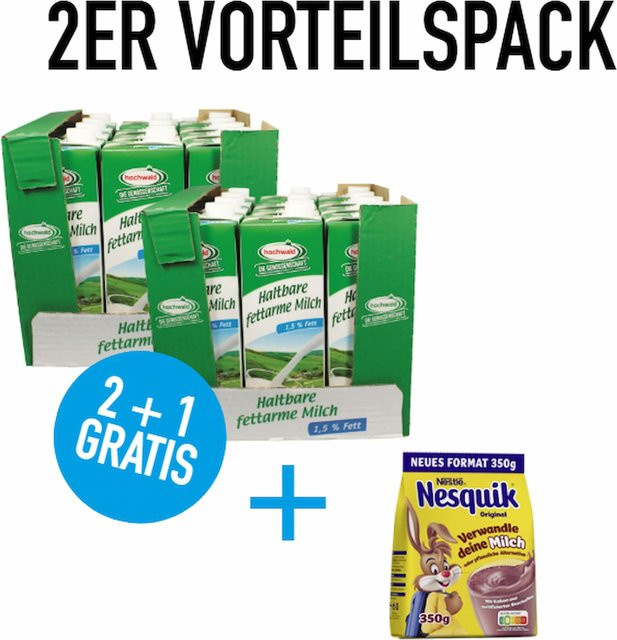 Hochwald H-Milch, 1,5%, 24 x 1 l - Bild 1