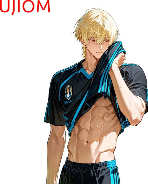 UJIOM Wandaufkleber Cool Soccer Boy mit Skateboard Motiv, Mehrfarbig - Bild 1