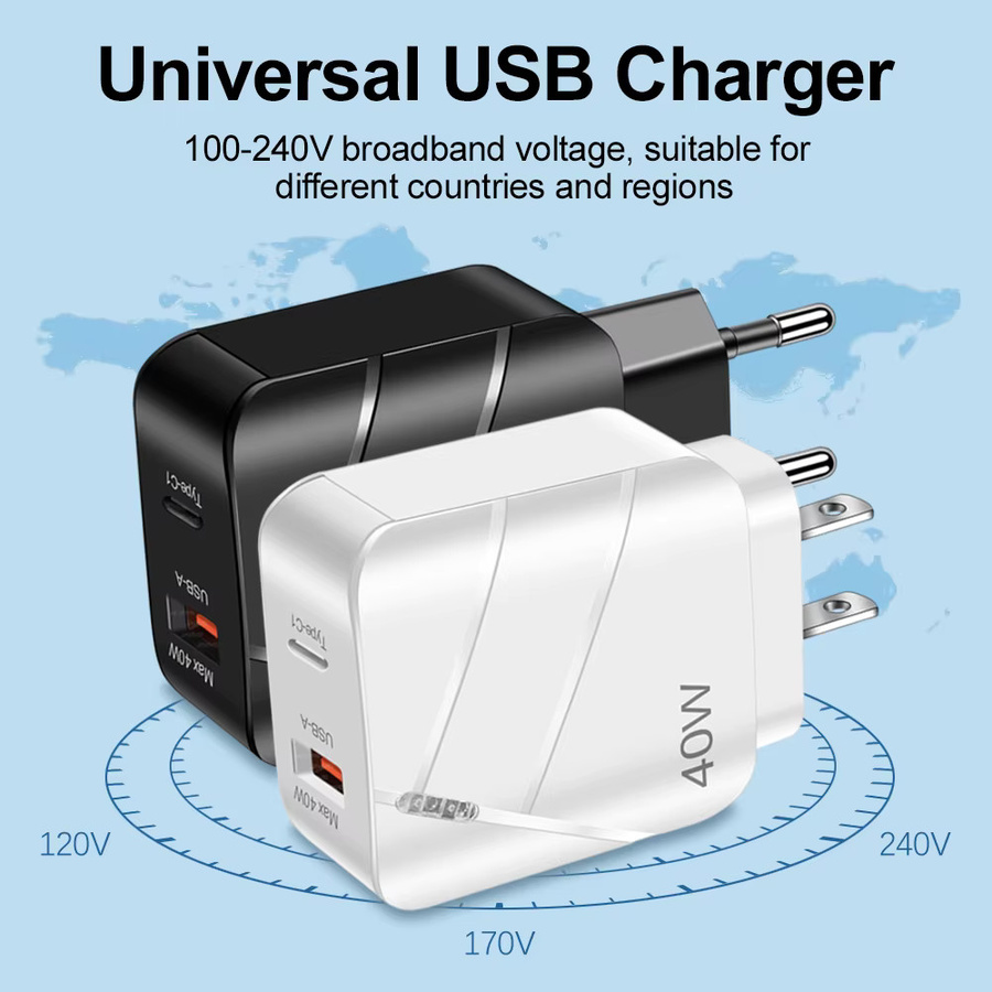 GUSEYEE USB-C Schnellladegerät in Schwarz mit 3,0A für iPhone und Samsung - Bild 4