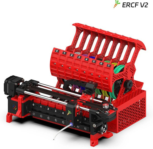 Baiozraw Enraged Rabbit (ERCF V2) Kaninchen 2.0 Multi-Material MMU Upgrade-Kit für Voron 2.4 und Trident in Rot - Bild 1