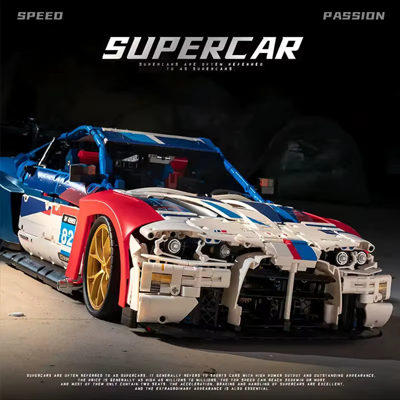 M4 Supersportwagen Baukasten, MOC JD040, Bausteine, 4556 Teile, ab 14 Jahren - Bild 4