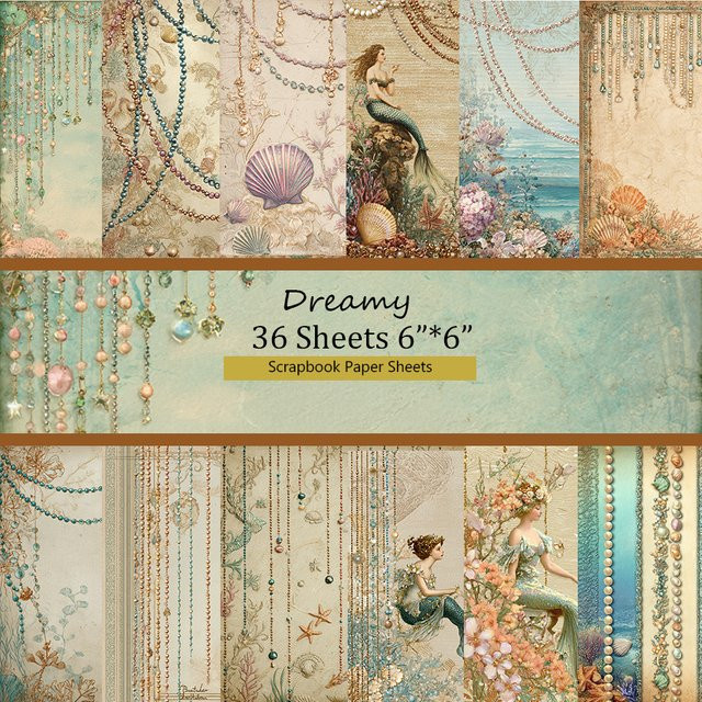 36 Blatt Origami- und Scrapbookingpapier mit böhmischen Blumen- und Federmustern in Mehrfarbig, B/H: 15,24 x 15,24 cm - Bild 1
