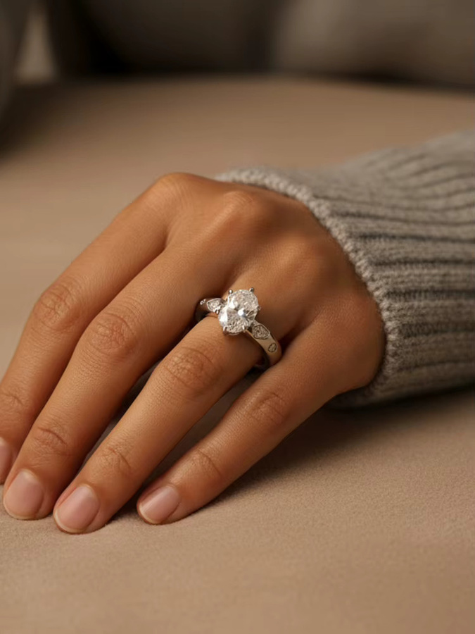 Ring 925 Silber, Zirkonia, Damen - Bild 2