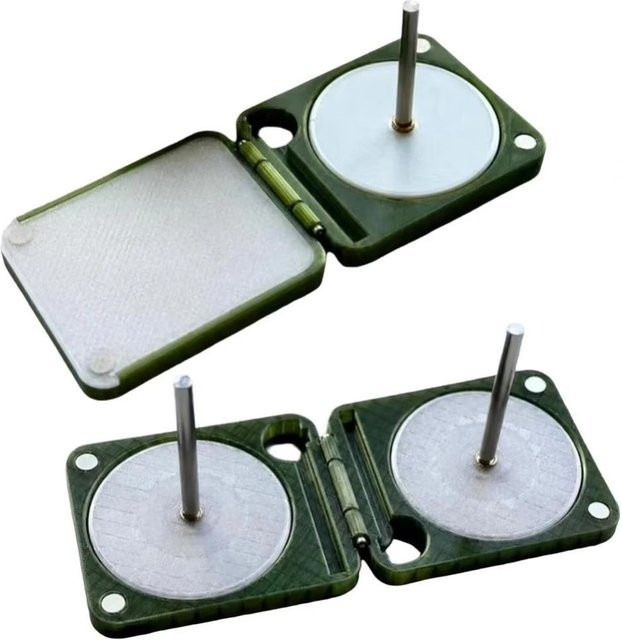 Tragbarer Garnhalter Organizer aus Kunststoff in Grün als Nähzubehör und Fadenspender für deinen Bastelbedarf - Bild 1