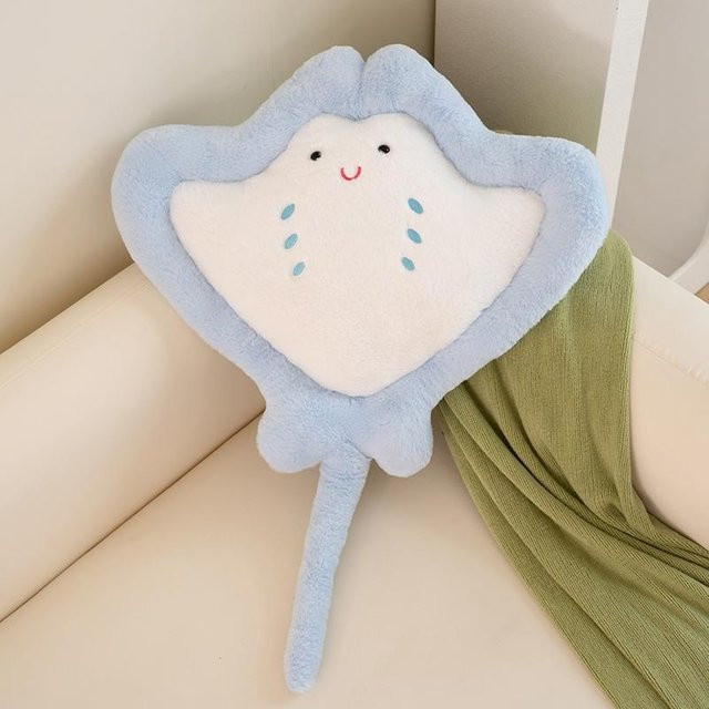 Yiran Health & Beauty Mantarochen Plüschtier, 80cm, Blau - Bild 1