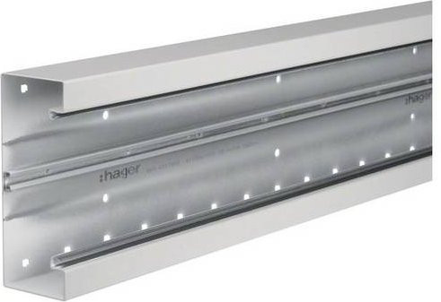 Hager Brüstungskanal Unterteil BRS651701B7035 Grau B: 17,0 cm, L: 200 cm - Bild 1