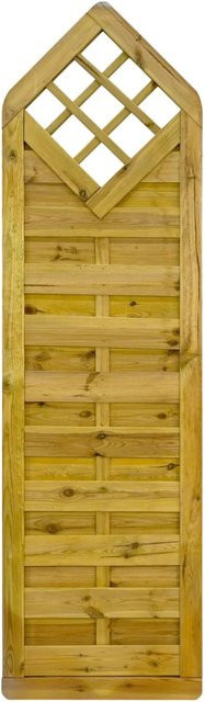 GartenLand Dichtzaun VARIO MASSIV Gerade mit Rankgitter aus Kiefernholz in Grün, B/H: 60 x 210 cm, kesseldruckimprägniert - Bild 1