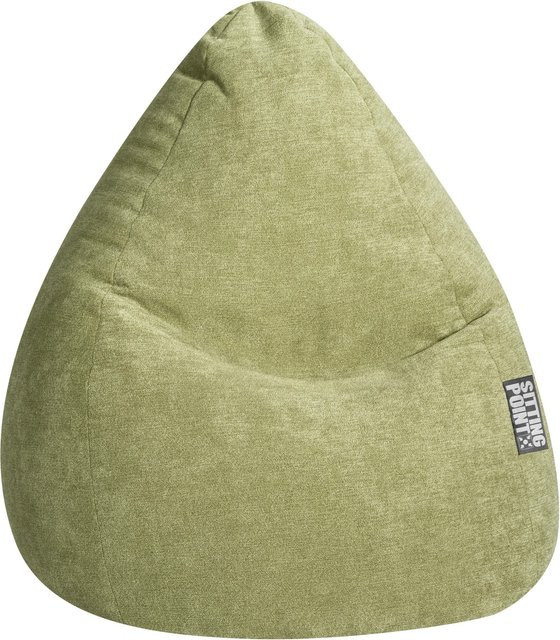 Sitting Point Sitzsack Alfa XXL in Grün mit abnehmbarem Bezug und EPS-Perlenfüllung - Bild 1