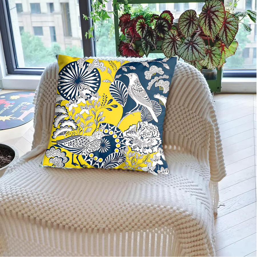 Potdemiel Kissenbezüge mit Tiermustern im Boho-Stil, Mehrfarbig, B/B: 45 x 45 cm - Bild 2