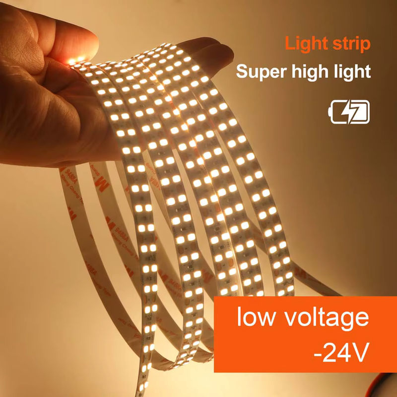 HEGEHE LED-Streifen IP20 SMD 2835 mit 240 LEDs/m, DC 24V, CCT flexibler LED-Band in Weiß - Bild 6