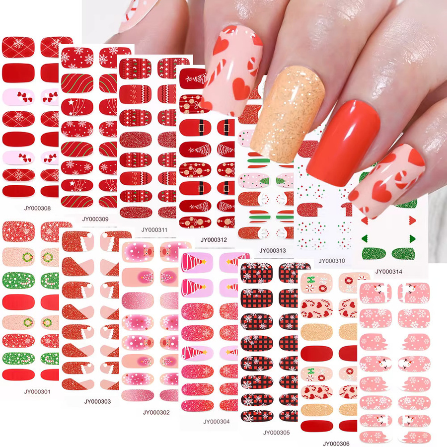 HotPress Nagelaufkleber Weihnachts-Design, 12 Stück - Bild 4