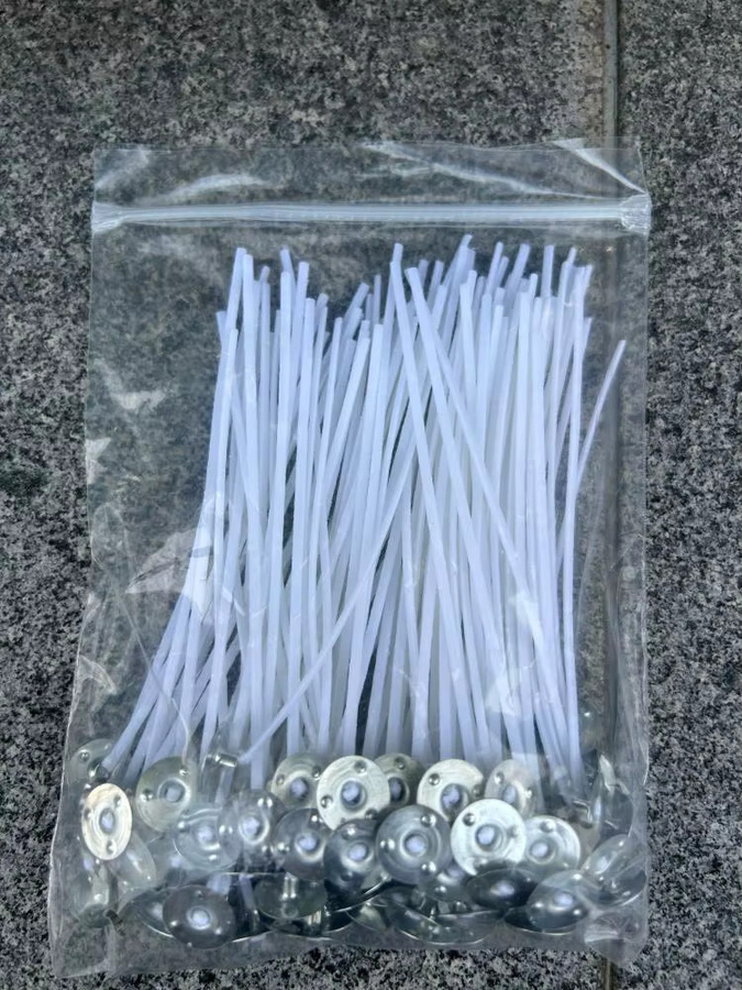 100 Stück vorwachsbeschichtete Baumwoll-Kerzendochte für die DIY-Kerzenherstellung, weiß, Länge: 8–12 cm - Bild 4