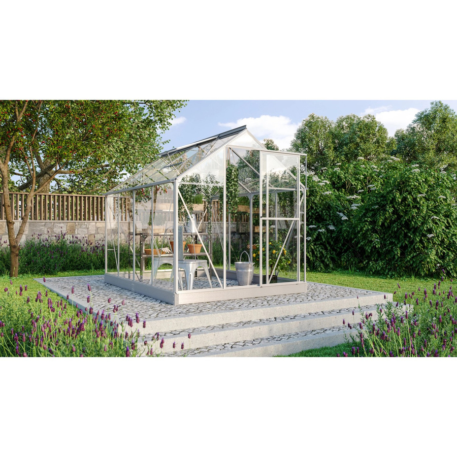 Vitavia Gewächshaus Triton 5000 ESG mit Aluminium Vorzugsset in Silber - Bild 2