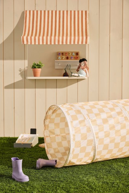 Kids Concept Spieltunnel Karo gelb - Bild 1