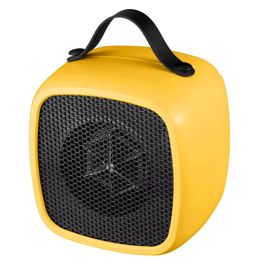 NOCCLILI Tragbarer Kleiner Raumheizer 500W mit Geräuschlosem Ventilator für Büro und Haushalt in Grün oder Gelb - Bild 2