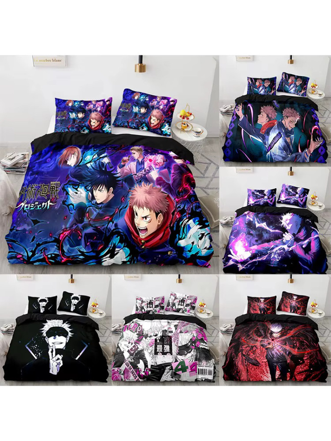 Bandai Jujutsu Kaisen Satoru Gojo Bettwäsche Set mit Bettbezug und Kissenbezug, Mehrfarbig - Bild 4