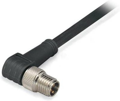 WAGO Sensor-Aktor-Steckverbinder 756-5112/030-015 konfektioniert M8 Stecker gewinkelt 3-polig Schwarz 1,50 m - Bild 1
