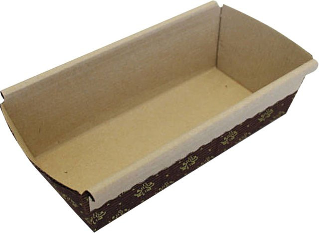 Schneider Backform aus Papier, braun, rechteckig, L x B x H: 15 x 6,5 x 5 cm - Bild 1