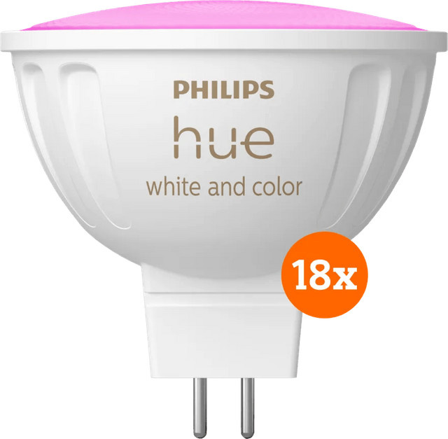 Philips Hue Spot White & Color MR16 LED Reflector 18er-Pack dimmbar GU5.3 RGB - Bild 1