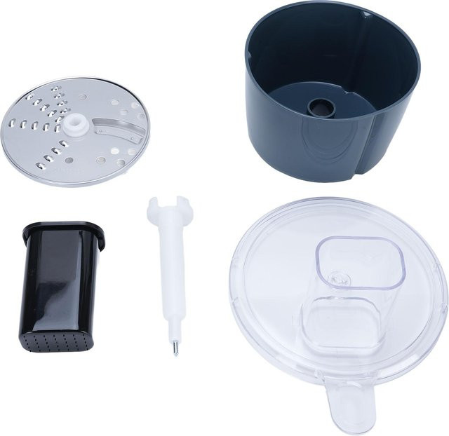 OutsideWorld Küchenmaschine Zubehör Set mit Behälter und Schneidmesser-Set in Grau für 6,5-9kg Modelle - Bild 1