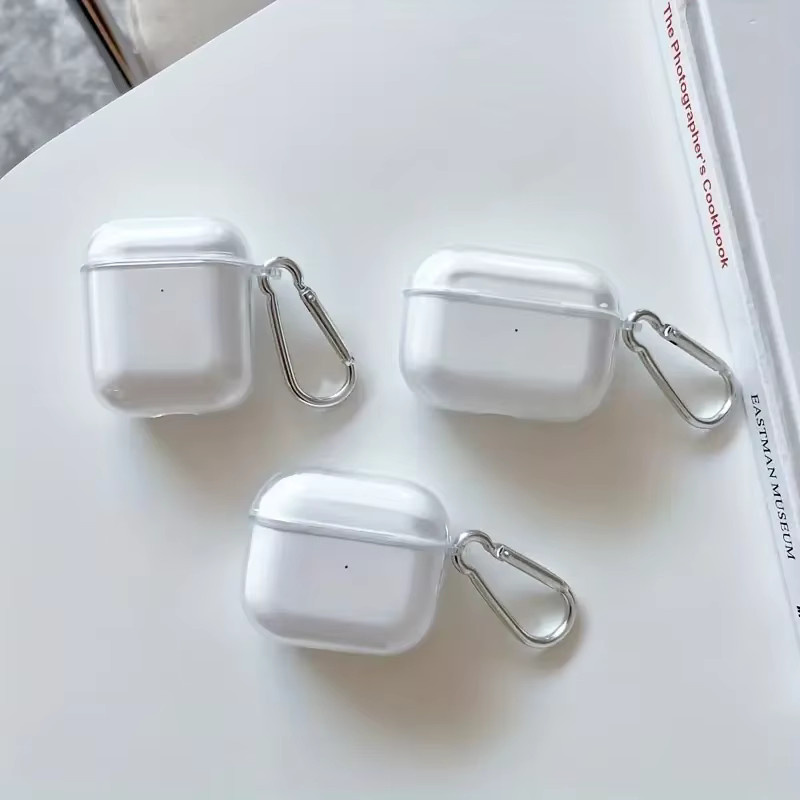 ZEKS Transparente TPU-Schutzhülle für AirPods 1, 2, 3, 4 und AirPods Pro 2022, stoßfeste Kopfhörerhülle in Transparent - Bild 2