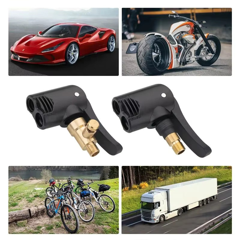 DAINU 2-in-1 Pumpendüse und Luftanschlussadapter in Schwarz für Fahrrad, Motorrad und aufblasbare Ventilanschlüsse - Bild 3