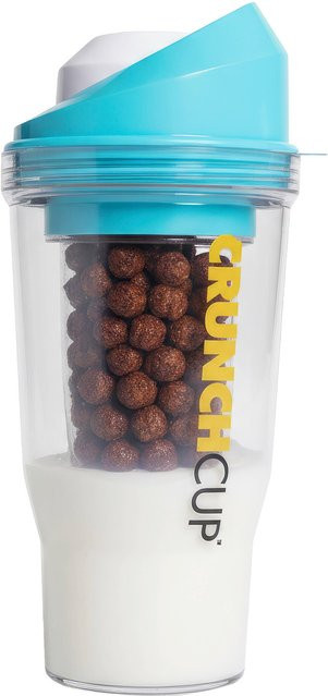 STONELINE Müslibecher CrunchCup Original To Go Blau 260 + 250 ml - Bild 1