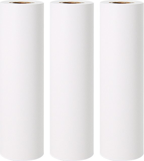 Aibecy Thermopapierrollen selbstklebend weiß, 3 Rollen, B: 110 mm, Durchmesser: 30 mm, BPA-frei und langlebiges Aufkleberpapier - Bild 1