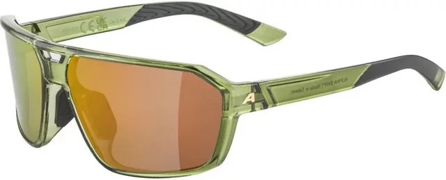 Alpina SWIFT Sonnenbrille, Unisex, Vollrand, Green, Plastic, Wrap - Bild 1