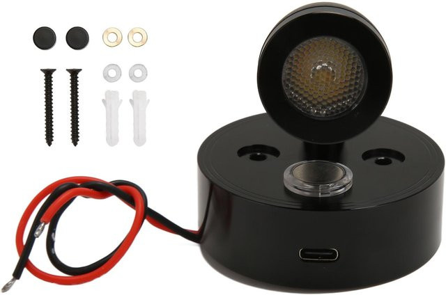 TOMTOP JMS LED-Innenbeleuchtung für Campingfahrzeuge mit USB-Ladeanschluss und dimmbarer Touch-Steuerung aus Aluminium - Bild 1