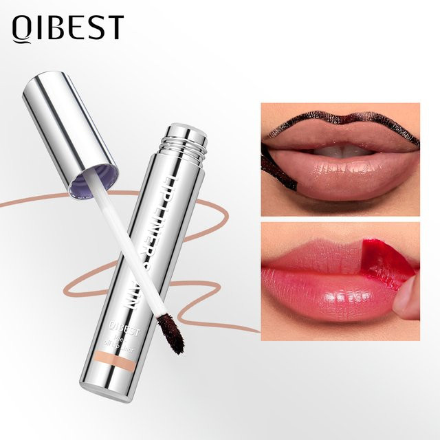 QIBEST Lipliner Peel-Off Tattoo Lipgloss, Braun, Matt - Bild 1