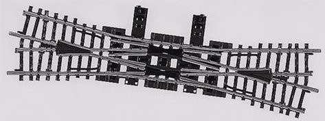 Märklin K-Gleis 2275 Kreuzungsweiche, doppelt, 225mm, 1-teiliges Set - Bild 1