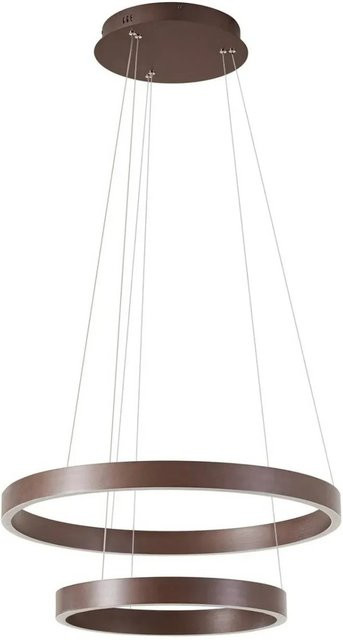 Lucande Yonam LED Pendelleuchte 2-flammig in Braun aus Metall, dimmbar - Bild 1