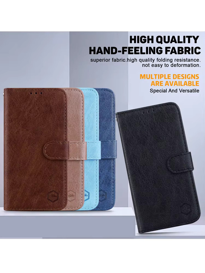 Magnetische Lederhülle KEDBBAO als Flip-Case für iPhone Modelle in Blau - Bild 5