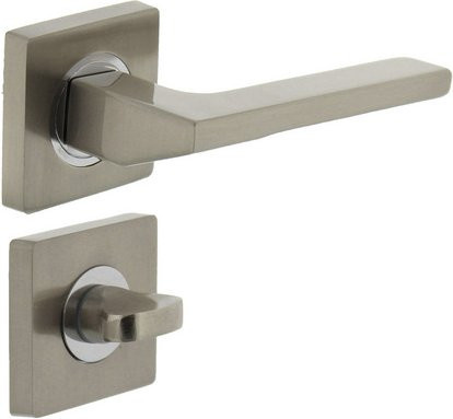 Intersteel Türdrücker Ben WC Matt Silber Zink B/H: 5,5 x 5,5 cm mit 8 mm Stift - Bild 1