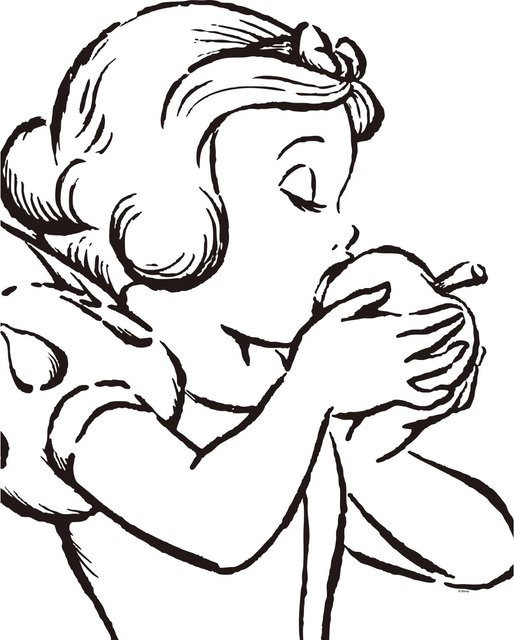 Komar Wandbild Snow White in Weiß, Poster aus Qualitätsvlies, Breite: 40 cm, Höhe: 50 cm - Bild 1