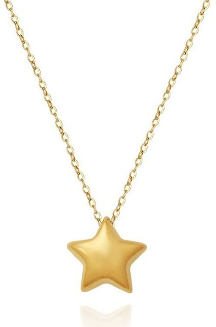 Lucky Star Jewelry Halskette Edelstahl, Gold, Damen, Vintage, Sternfisch - Bild 1