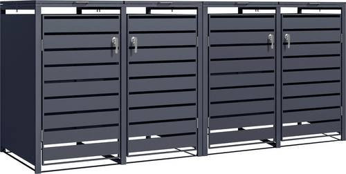 Phoenix GB4426AAK Mülltonnenbox aus Stahl für 4 Mülltonnen à 240l in Anthrazit - Bild 1